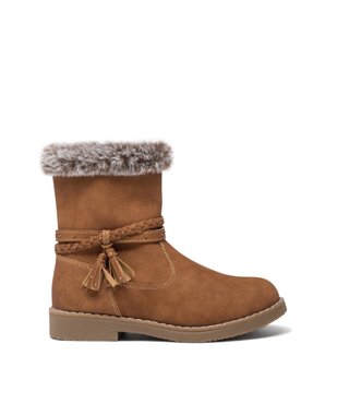 Boots fourrées à brides et zip fille vue1 - GEMO (ENFANT) - GEMO