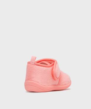 Chaussons fermeture scratch avec motif licorne bébé fille vue4 - GEMO 4G BEBE - GEMO