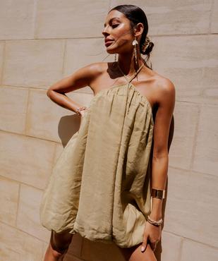 Robe court dos-nu coupe boule femme vue4 - GEMO(FEMME PAP) - GEMO