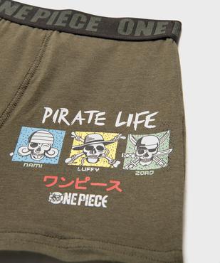 Boxers en coton stretch imprimé garçon - One Piece vue2 - ONE PIECE - GEMO