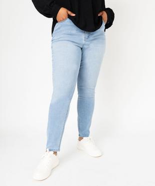 Jean slim stretch délavé femme grande taille vue1 - GEMO (G TAILLE) - GEMO