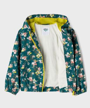 Blouson à capuche en matière déperlante fille vue5 - GEMO 4G FILLE - GEMO