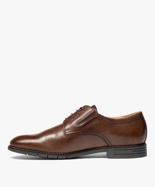 Derby dessus cuir homme - Pierre Cardin vue3 - PIERRE CARDIN DIFFUSION - GEMO