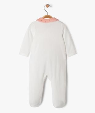 Pyjama en velours côtelé à col Claudine bébé - LuluCastagnette vue5 - LULU CASTAGNETTE GEMO FOR GOOD - GEMO