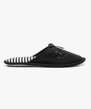 Chaussons mules avec détails féminins vue1 - GEMO(HOMWR FEM) - GEMO