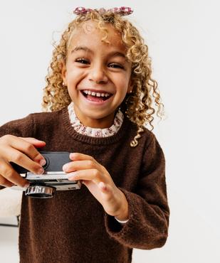 Robe effet 2-en-1 avec haut en maille et bas en flanelle fille vue2 - GEMO (ENFANT) - GEMO