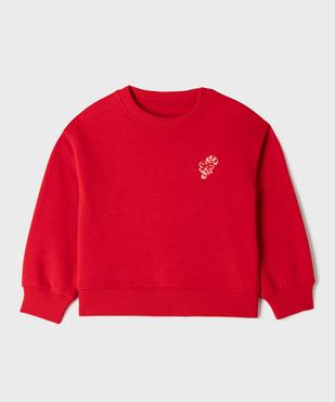 Sweat de Noël imprimé devant et dos fille vue1 - GEMO 4G FILLE - GEMO
