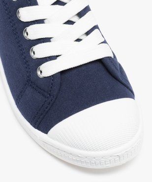 Baskets fille en toile à bout renforcé fermeture lacets vue6 - GEMO (ENFANT) - GEMO