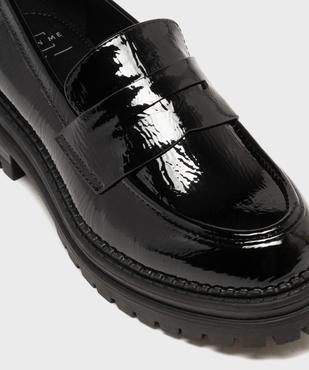 Mocassins chunky à semelle crantée et tige vernie femme - Follow Me vue6 - FOLLOW ME - GEMO