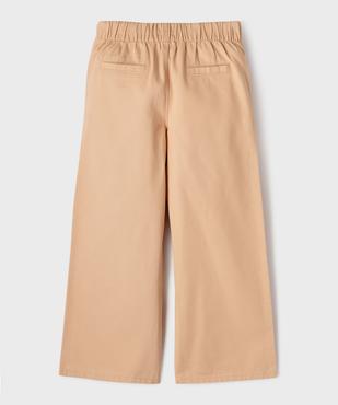 Pantalon flare à pont et taille élastiquée fille - LuluCastagnette vue3 - LULU CASTAGNETTE GEMO FOR GOOD - GEMO