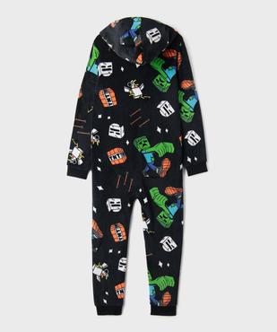 Combinaison pyjama en velours imprimé garçon - Minecraft vue3 - MINECRAFT - GEMO