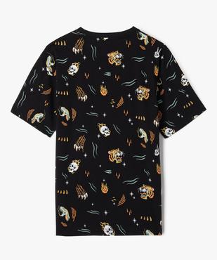 Tee-shirt manches courtes en coton imprimé garçon vue3 - GEMO 4G GARCON - GEMO