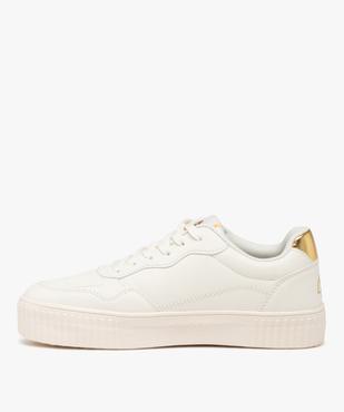 Baskets femme unies style rétro détail doré - Ellesse  vue3 - ELLESSE - GEMO