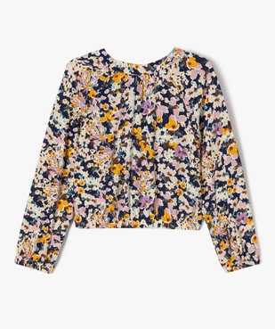 Chemise à manches longues à motifs fleuris fille vue4 - GEMO (ENFANT) - GEMO
