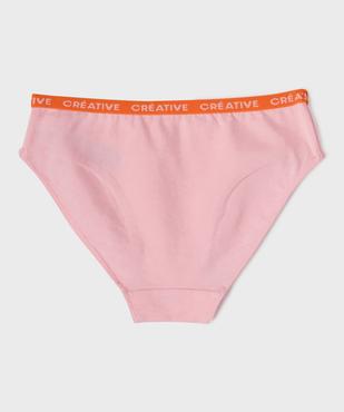Shorty en coton stretch à large ceinture imprimée fille (lot de 3) vue3 - GEMO 4G FILLE - GEMO