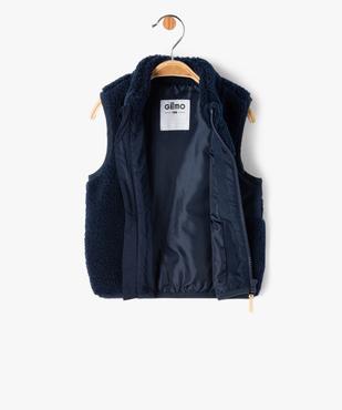 Gilet sans manches en maille sherpa bébé garçon vue2 - GEMO(BEBE DEBT) - GEMO