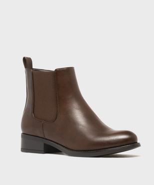 Boots Chelsea à petit talon et zip femme - Valentina Baldano vue2 - VALENTINA BALDA - GEMO