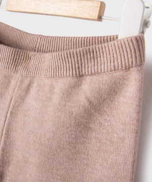 Pantalon large en maille tricotée bébé fille vue2 - GEMO 4G BEBE - GEMO