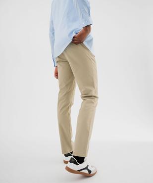Pantalon chino slim en coton stretch homme vue3 - GEMO (HOMME) - GEMO