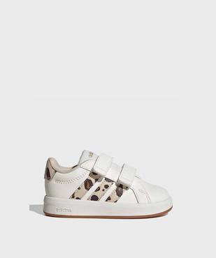 Baskets Grand Court 3.0 avec touches léopard bébé fille - Adidas vue1 - ADIDAS - GEMO