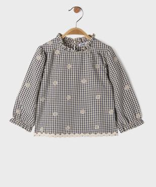 Blouse manches longues bébé fille vue1 - GEMO(BEBE DEBT) - GEMO