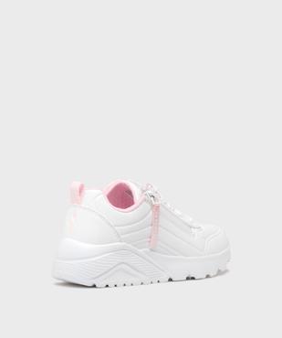 Baskets basses et légères à épaisse semelle et zip fille - Skechers vue4 - SKECHERS - GEMO