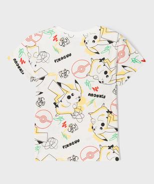 Tee-shirt manches courtes imprimé all over garçon - Pokémon vue3 - POKEMON - GEMO