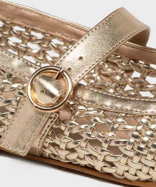 Ballerines tressées en matière métallisée femme - Follow Me vue6 - FOLLOW ME - GEMO