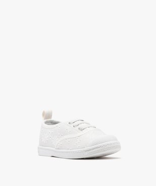 Chaussures en toile à lacets élastiques et bout en gomme fille vue3 - LOVELY WINGS - GEMO