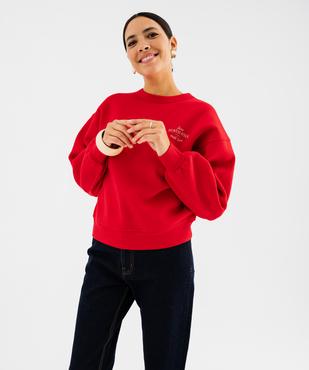 Sweat de Noël femme vue1 - GEMO 4G FEMME - GEMO
