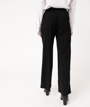 Pantalon large en maille fluide extensible femme vue3 - GEMO(FEMME PAP) - GEMO