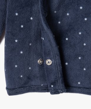 Pyjama bébé 2 pièces en velours à motifs étoiles vue2 - GEMO(BB COUCHE) - GEMO