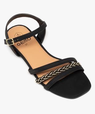 Nu-pieds femme à talon plat et bride tressée vue5 - GEMO (CASUAL) - GEMO