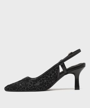 Escarpins slingback dentelle femme - FOLLOW ME vue3 - FOLLOW ME - GEMO