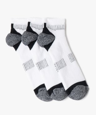 Chaussettes de sport moelleuses tige basse homme (lot de 3) vue1 - GEMO(HOMWR HOM) - GEMO