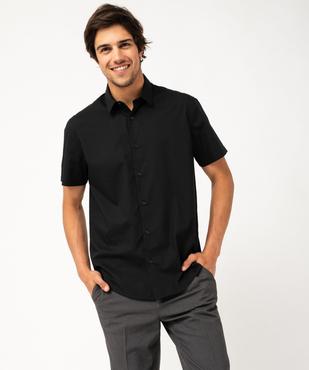 Chemise homme à manches courtes coupe Regular - Repassage facile vue2 - GEMO (HOMME) - GEMO