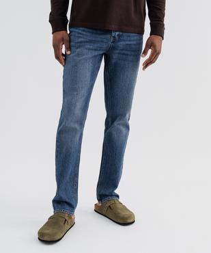 Jean straight en denim extensible homme vue1 - GEMO 4G HOMME - GEMO