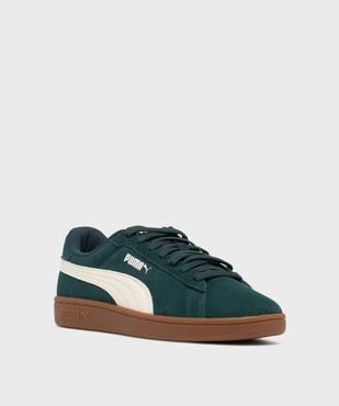 Baskets basses Smash 3.0 en cuir suédé - Puma vue2 - PUMA - GEMO