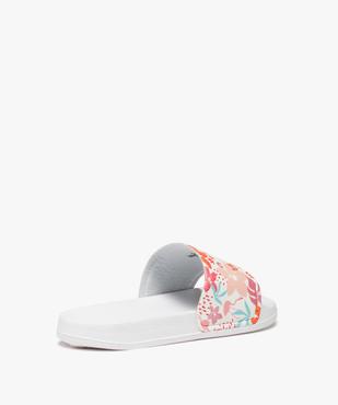 Mules de piscine fille à bandeau imprimé fleurs vue4 - GEMO (ENFANT) - GEMO