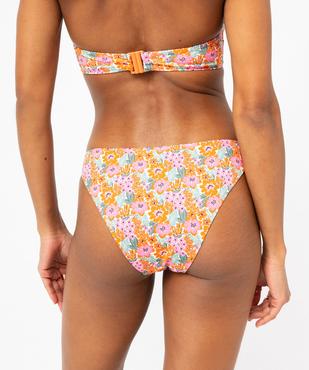 Bas de maillot de bain à motifs fleuris femme vue2 - GEMO 4G FEMME - GEMO