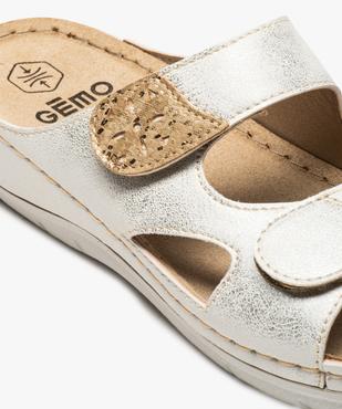 Mules femme confort dessus larges brides à scratch vue6 - GEMO (CONFORT) - GEMO