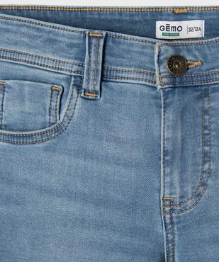 Bermuda en jean coupe slim avec revers garçon vue2 - GEMO 4G GARCON - GEMO