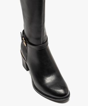 Bottes femme à talon dessus uni et détails métallisés vue5 - GEMO(URBAIN) - GEMO