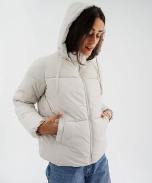 Doudoune à capuche et col montant femme vue3 - GEMO 4G FEMME - GEMO