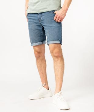 Bermuda en jean homme fin et souple vue1 - GEMO 4G HOMME - GEMO