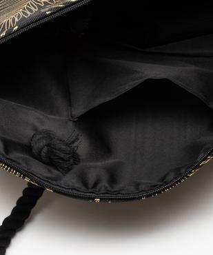 Sac de plage avec feuillage doré et pochette zippée amovible vue3 - GEMO (ACCESS) - GEMO