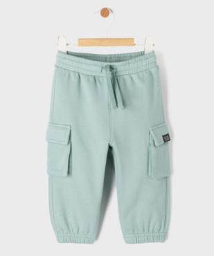 Jogging cargo en molleton doux bébé garçon vue1 - GEMO 4G BEBE - GEMO