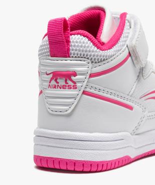 Baskets bébé fille montantes à scratch - Airness Vito vue6 - AIRNESS - GEMO
