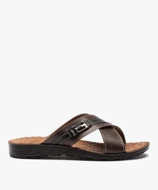 Mules homme confort à brides croisées vue1 - GEMO (CASUAL) - GEMO
