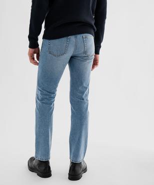 Jean Regular en denim 100% coton légèrement délavé homme vue3 - GEMO 4G HOMME - GEMO